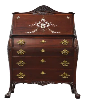 1910s r.j. Horner Mahogany Secretary Desk