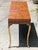 Late 20th Century Burl French Empire Style Console Table With Brass Legs For Sale - Image 4 of 11