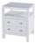 Nora 21 in. W Rectangular Wood 2 Drawer Nightstand with Open Shelf, White For Sale