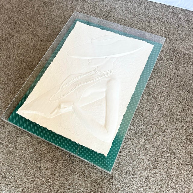 1980s Art Deco Signed Cast Paper “Sophisticated Lady” by David Fisher 516/1000 For Sale - Image 5 of 10