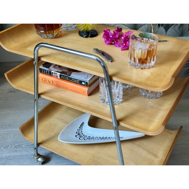 Vintage Mid-Century Modern Space Age Boomerang Serving Platter Dish for the Freeform "Poppytrail" Line by Metlox For Sale - Image 12 of 13