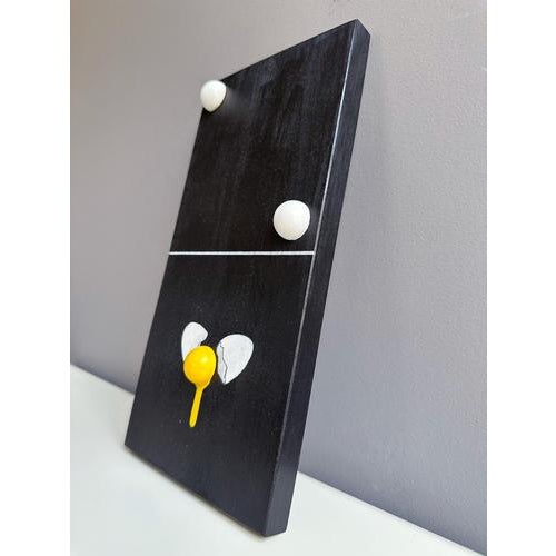 Vera Vizzi, Modular Domino, 2026, Mixed-Media and Foam-Clay on Black Wood For Sale - Image 3 of 9