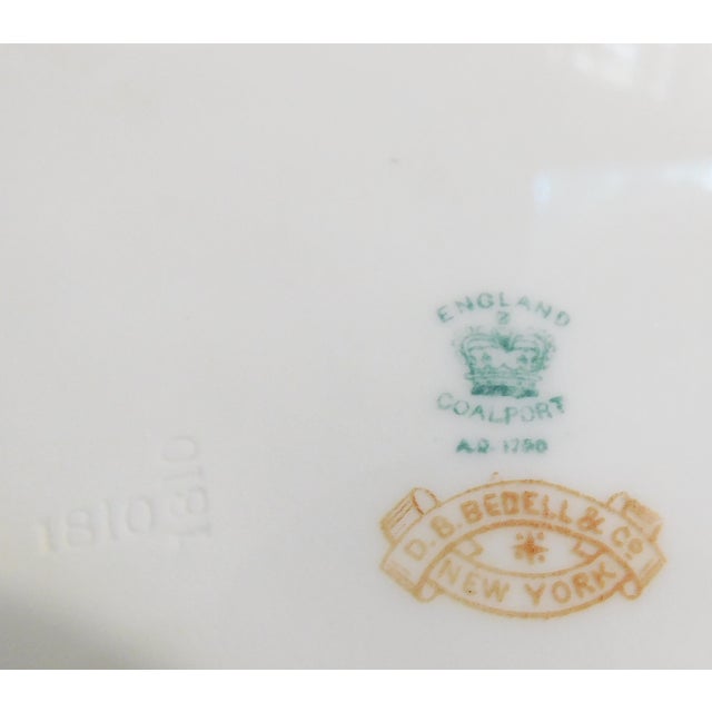 Late 19th Century Burgundy Coalport Serving Bowl With Raised Gold Trim For Sale In San Francisco - Image 6 of 6