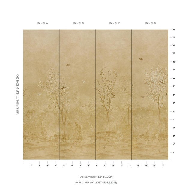 Inspired by a mural by Colette Cosentino, Sublime is an enchanting wallpaper featuring delicate birds fluttering within a...