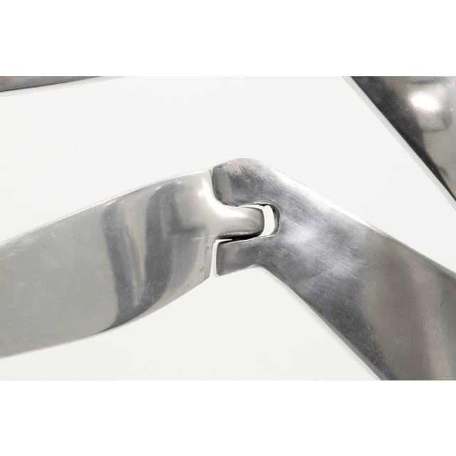 Late 20th Century Eichengreen & Ginsburg Articulated Poslished Aluminum Woman Sculpture For Sale - Image 5 of 8