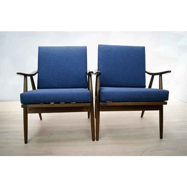 Wood Set of Czechoslovak Armchairs from Ton, 1960s For Sale - Image 7 of 7