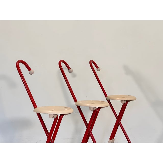 Mid-Century Modern Ulisse Model Chairs by Ivan Loss for Sandrigarden, 1980s, Set of 3 For Sale - Image 3 of 13