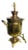 19th Century Russian Brass Samovar Urn One-Light Table Lamp For Sale