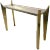 1970s Vintage Italian Brass and Nickel Console of Modern Graphic Design For Sale