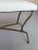 Pair of Spanish Mid-Century Modern Style Gilt Iron Benches With X-Stretchers For Sale - Image 12 of 18