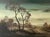 Realism Winter Trees at Village in English Countryside by 20th Century British Artist 1985 Circa For Sale - Image 3 of 13