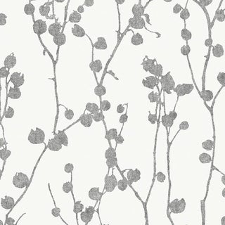 Borastapeter Disa Wallpaper in Charcoal For Sale