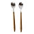 Vintage Sheffield England Wood Handled Salad Serving Set - a Pair For Sale