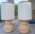 1970's Spanish Ceramic Trompe-l'Oeil Wicker Table Lamps With Matching Shades, a Pair For Sale - Image 11 of 16