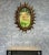 Spanish Oval Gilt Metal Sunburst Mirror With Alternating Leaves For Sale - Image 4 of 13