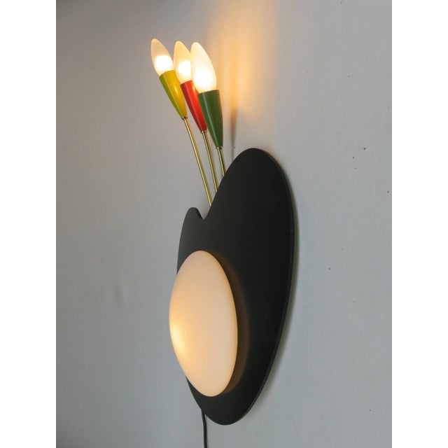 Metal Sconce in the form of a Painter's Palette from Kaiser-Leuchten, 1950s For Sale - Image 7 of 18