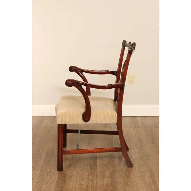 Fine Chippendale Style Mahogany Carved Armchair For Sale - Image 9 of 12