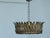 Mid 20th Century Spanish Gilt Metal Crown Chandelier with Elongated Leaves, US Wired For Sale - Image 4 of 12