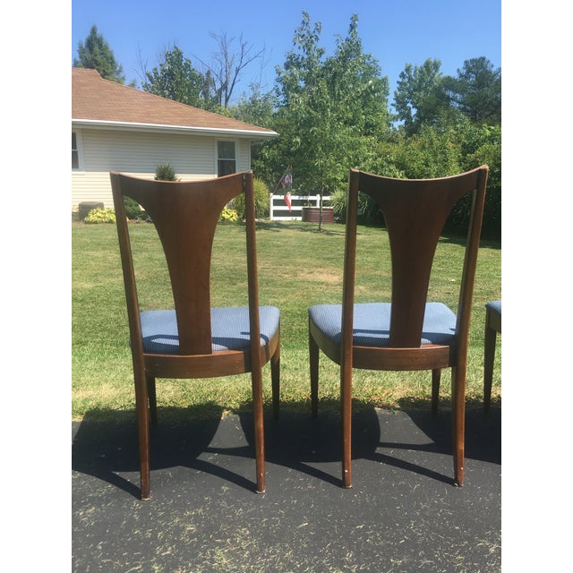 Mid Century Broyhill Brasilia Lenoir Chair Company Walnut Dining Room Chairs Set of 4 Chairish