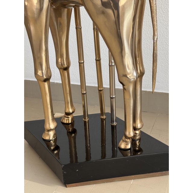 Brass 3-Light Giraffe Floor Lamp attributed to Antonio Pavia, 1970s For Sale - Image 13 of 18