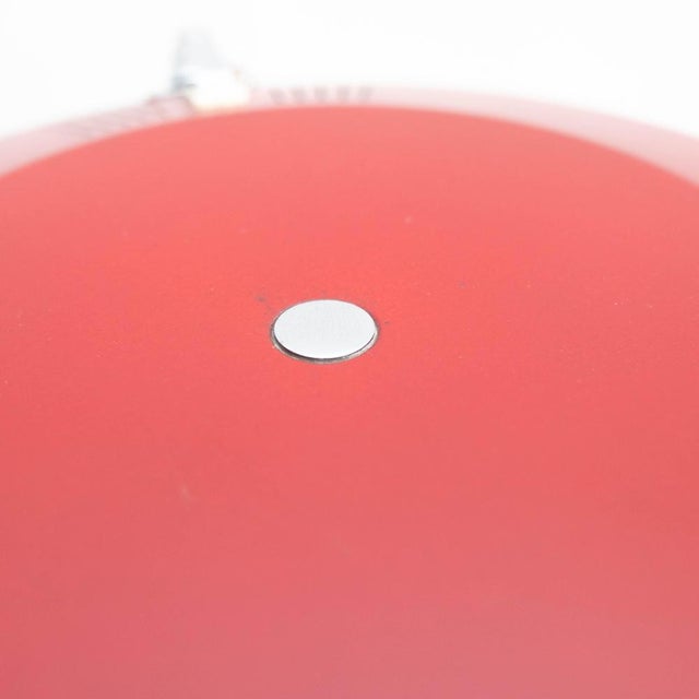 Red Fase Aluminum & Wood Table Lamp, 1960s For Sale - Image 8 of 18