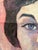 Mid-Century Modernist Oil Portrait in Giltwood Frame For Sale - Image 4 of 5