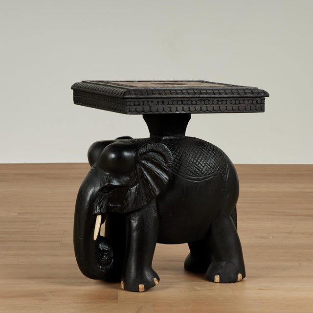Pair of Antique Anglo Indian Stands or Tables With Elephants For Sale - Image 11 of 18