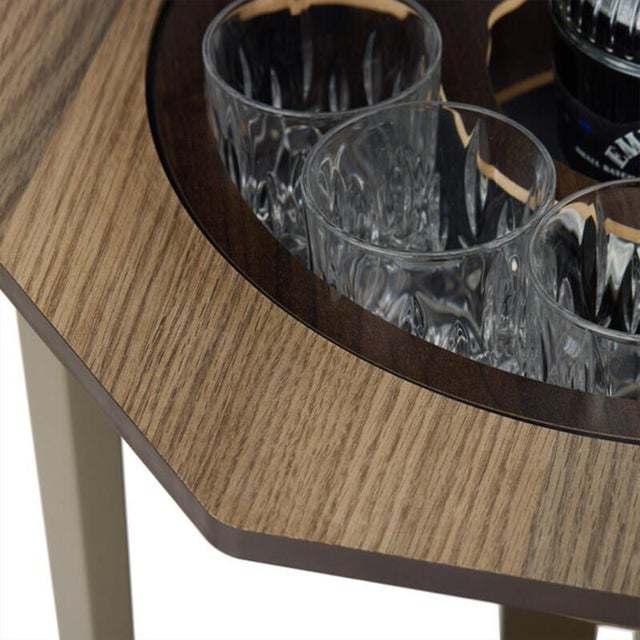 Octagon Globe Bar by Zoffoli Mappamondi For Sale - Image 6 of 9