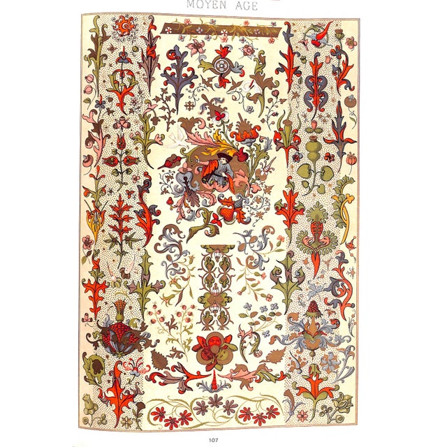 "Handbook of Ornaments in Color Volumes 1-4" 1978 Racinet, a.c. For Sale - Image 4 of 9