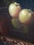 Vintage Realist Still Life Oil Painting With Copper Coffee Pot and Fruit, Signed J. Gardner For Sale - Image 9 of 12