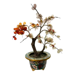 Vintage Miniature Chinese Hard Stone Bonsai Tree