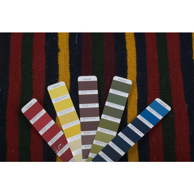 1960s Oversize Bohemian Striped Wool Kilim Rug For Sale - Image 12 of 12