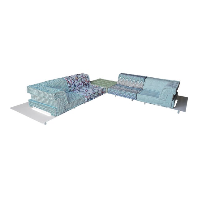 5 Piece Outdoor Mah Jong Sofa Set by Hans Hopfer for Roche Bobois For Sale