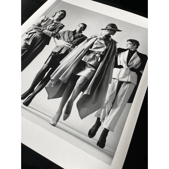 Sie Kommen, Paris 1981 by Helmut Newton Vintage Silver Gelatin Print For Sale - Image 9 of 14