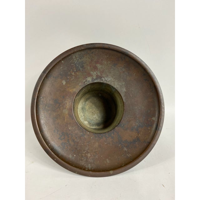 Chinese Vintage Chinese Bronze Vase For Sale - Image 3 of 9