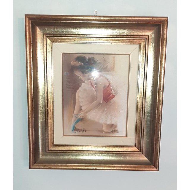 Pittis, Couple of Dancers, 1983, Oil on Canvases, Framed, Set of 2 For Sale - Image 4 of 18