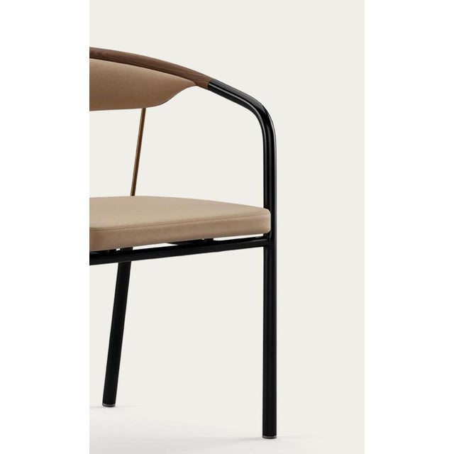 Wood Chairman Chair in Walnut with Upholstery in Lime by Henrik Tengler for One Collection For Sale - Image 7 of 16