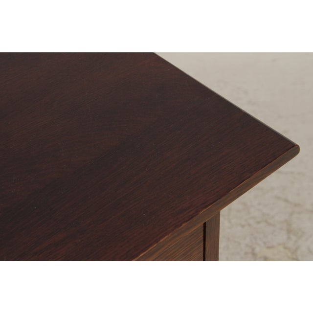 Stickley Harvey Ellis Inlaid Arts & Crafts Oak Desk For Sale - Image 10 of 17