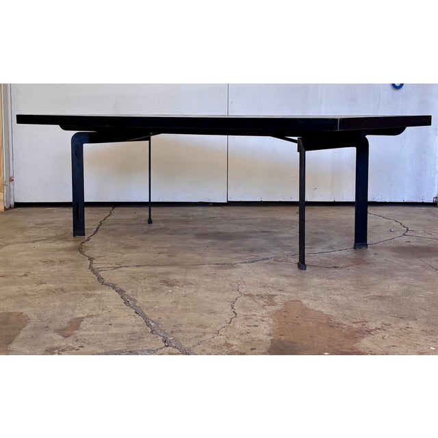 Vintage XL Coffee Table by Knud Michel With Metal Frame and Tiles For Sale - Image 10 of 12