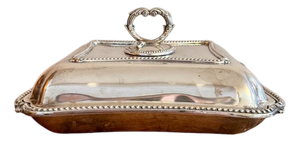 Antique Edwardian Silver-Plated Entree Dish, 1900s