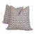 Elizabeth Eakins Lanterns 20" Pillows in Teal- Pair For Sale