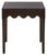 Coffee Neha Wavy Accent Table in Dark Chocolate For Sale - Image 8 of 8