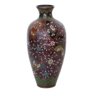 Antique Chinese Cloisonne Vase For Sale