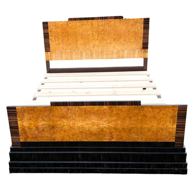 1930s Art Deco Queen Size Bed, 1930s For Sale - Image 5 of 10