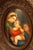 19th Century Miniature Biscuit Porcelain Plaque Depicting the Madonna Della Seggiola after Raphael from Franz Scherl, Florence, Italy For Sale - Image 4 of 18