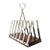 1960s Danish Lundtofte Stainless Steel & Rosewood Toast Rack – Scandinavian Modern / Mid-Century For Sale