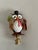 Shabby Chic 1970s Art Glass Owl Figurine Lamp Finial For Sale - Image 3 of 4
