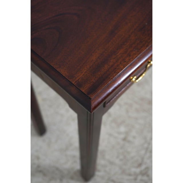 Wood Stickley Mahogany 2 Drawer Console Table For Sale - Image 7 of 18