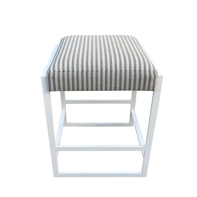 Mid-Century Modern Modern Indoor/Outdoor Counter Height Stool For Sale - Image 3 of 7