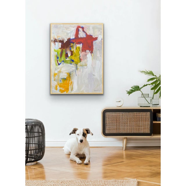 Sarah Trundle "Open House" Contemporary Abstract Expressionist Acrylic Painting by Sarah Trundle For Sale - Image 4 of 8
